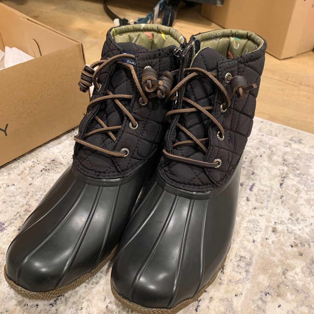 new sperry quilted duck boots